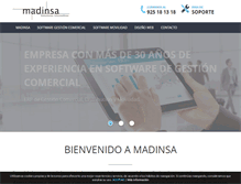 Tablet Screenshot of madinsa.com